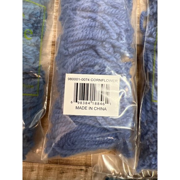 Sunrise Premium Latch Hook Rug Yarn 100% Acrylic Navy Blue & Cornflower 9 Skei - Picture 3 of 4